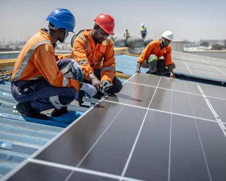 Solar panel mounting and electrical installation works